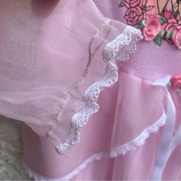 Vintage The Disney Store Beauty and the Beast Belle Nightgown Sheer Size 6/8 - Picture 4 of 8